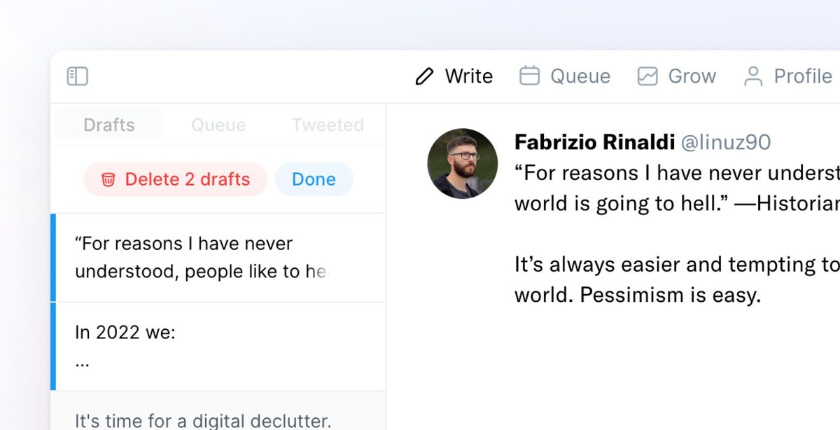 Delete Multiple Drafts