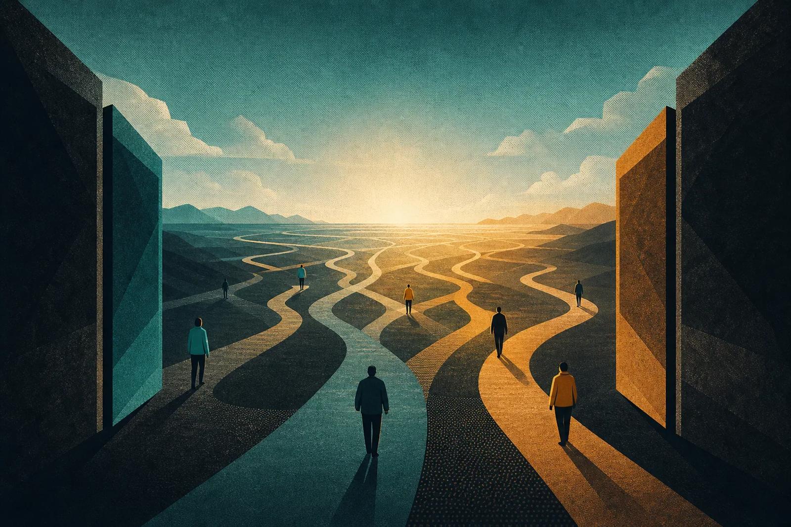 The AI frontier reopens: many paths toward an open horizon