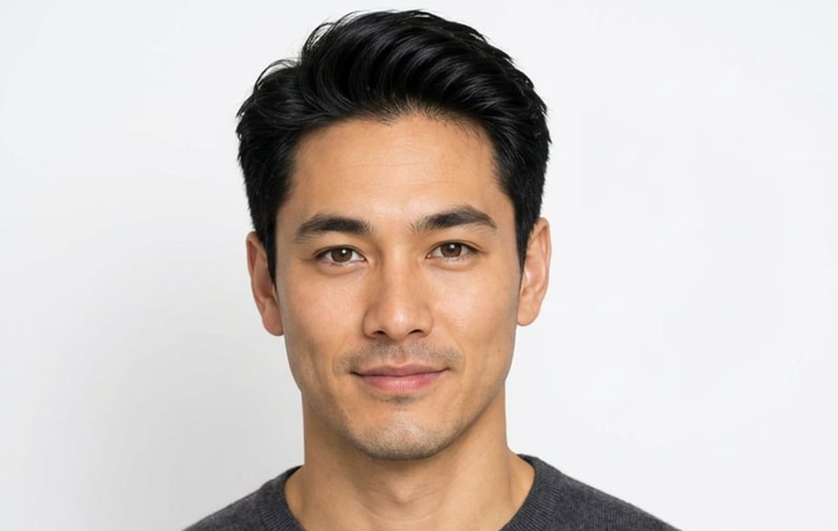Social profile headshot example