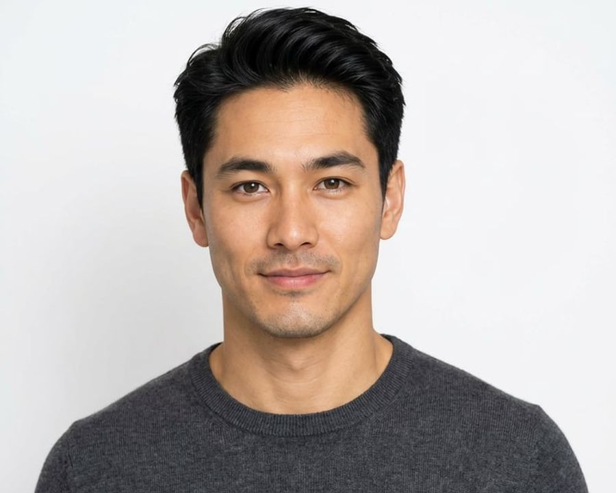 Social media headshot example