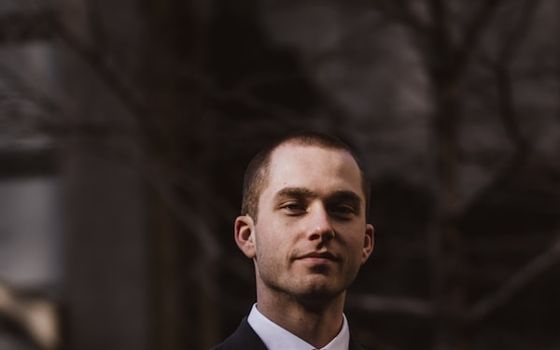 Executive portrait with polished styling