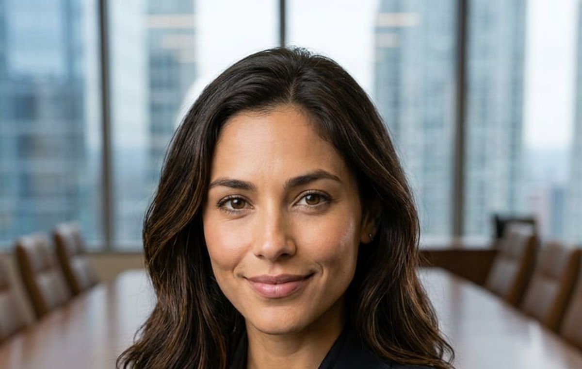 Team profile headshot crop example