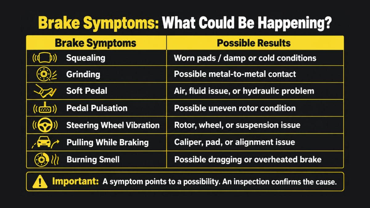 Brake Symptoms What Could Be Happening
