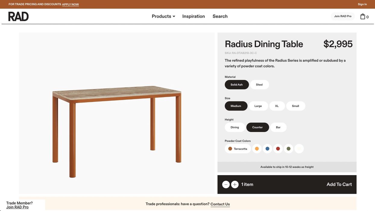 Rad Furniture Screenshot