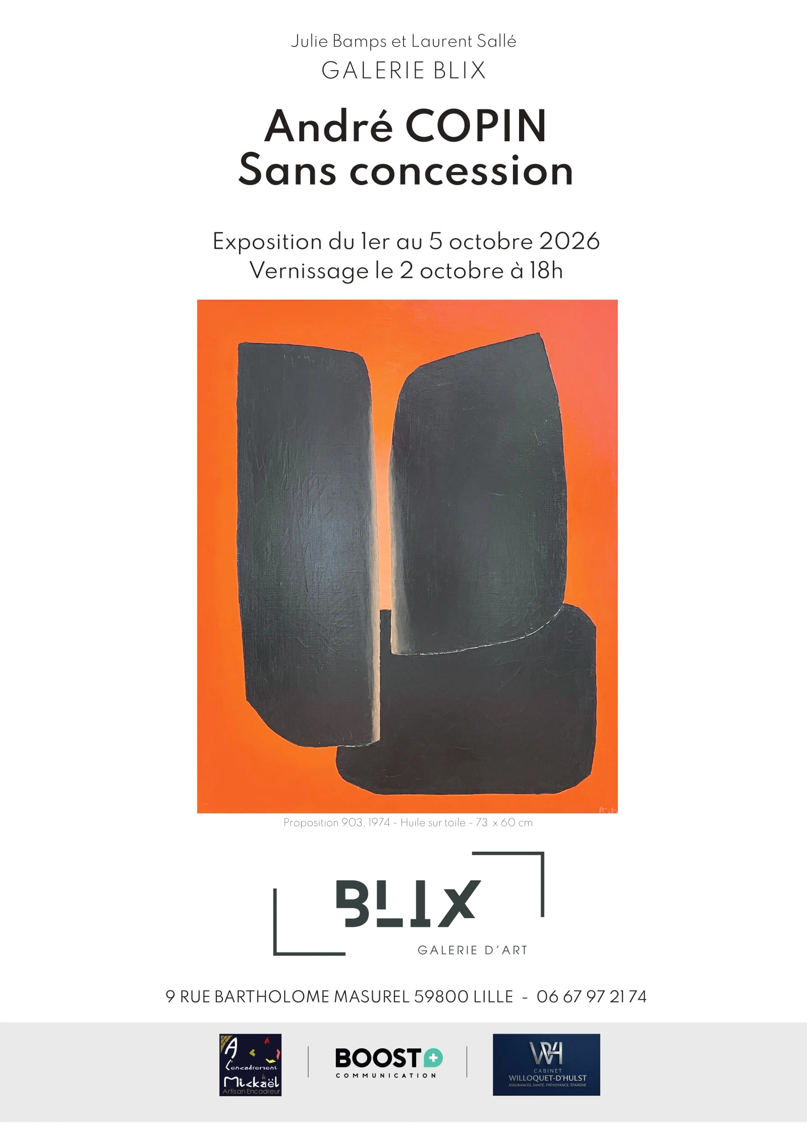Solo Show exceptionnel consacré à André Copin