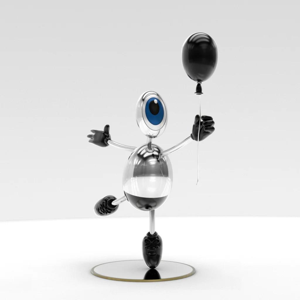 Mr Balloon Black