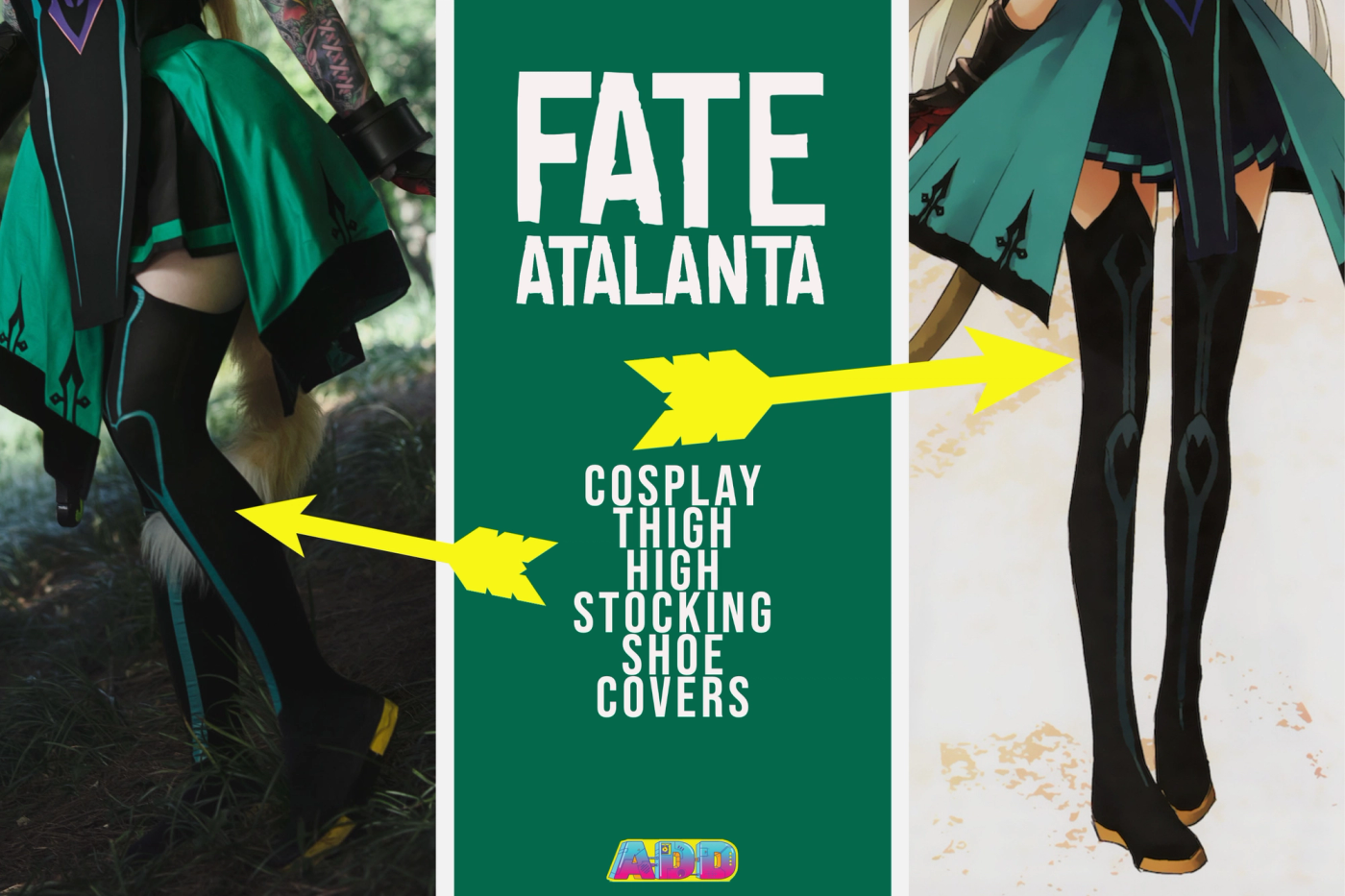 Fate Atalanta Cosplay Stocking Shoe Covers