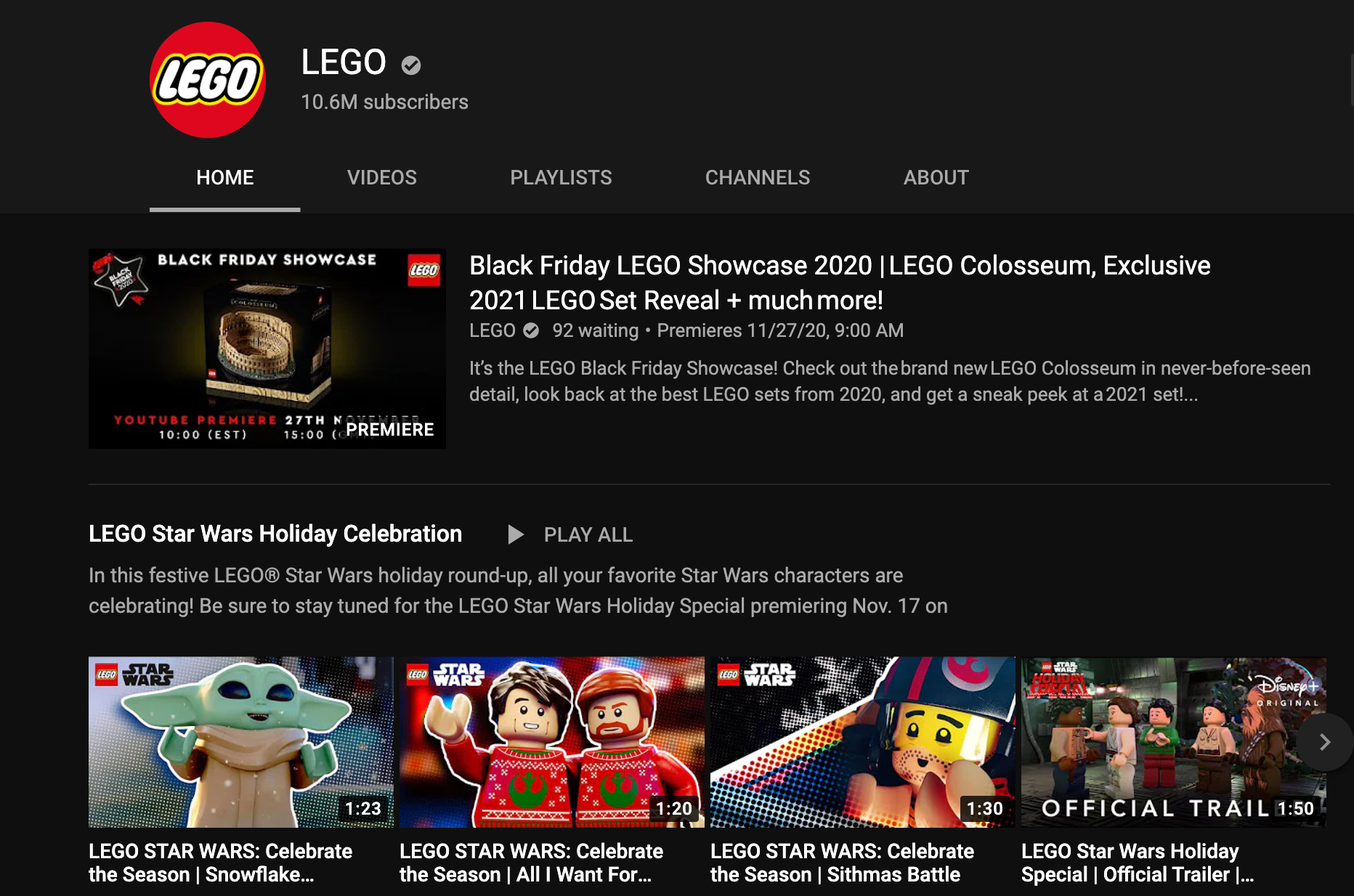 Black Friday LEGO Showcase November 27th