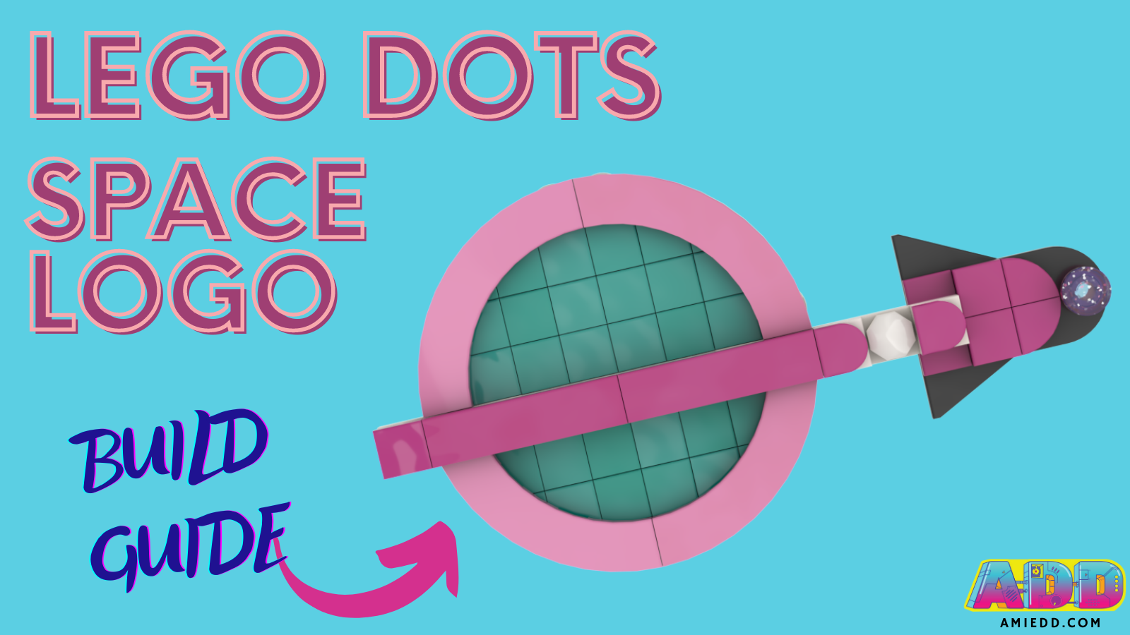 LEGO DOTS Classic Space Logo Build Guide