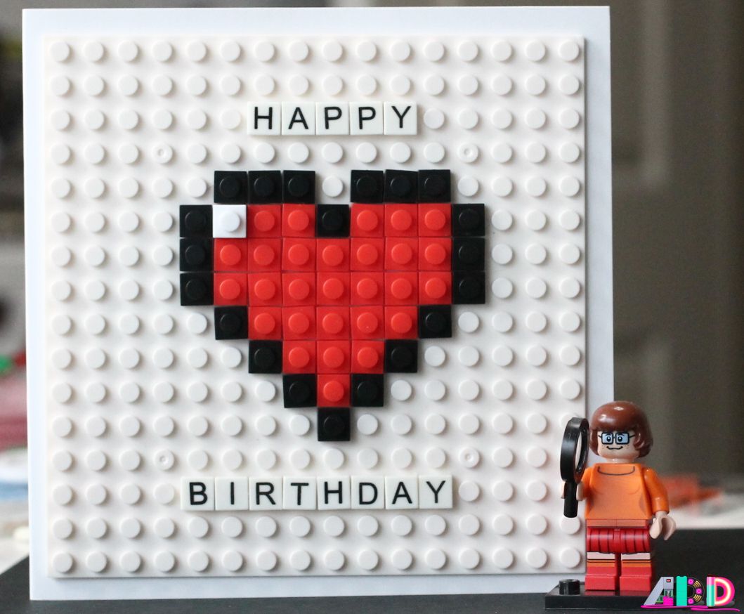 8 Bit LEGO Birthday Card