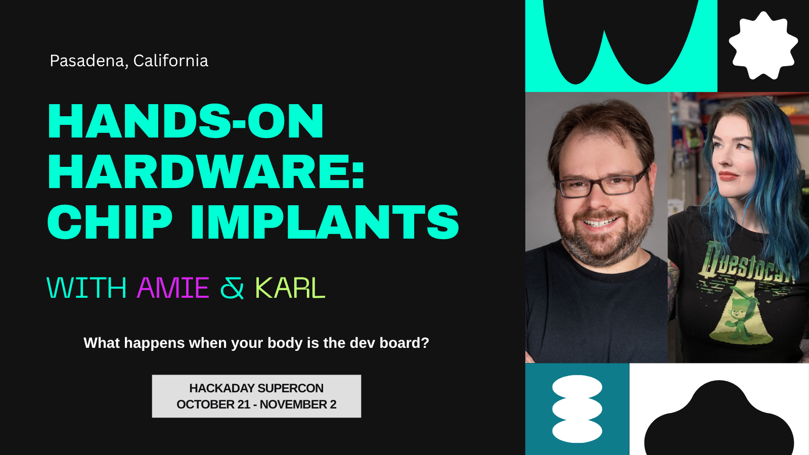 Amie Dansby and Karl Koscher Hands-On Hardware: Chip Implants, Weird Hacks, and Questionable Decisions