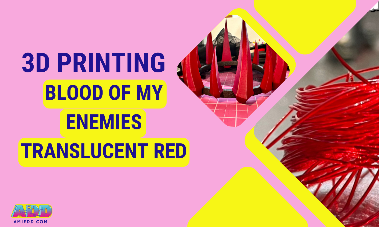 Unleash Your Creativity with Amie’s “Blood of My Enemies” Translucent Red HTPLA