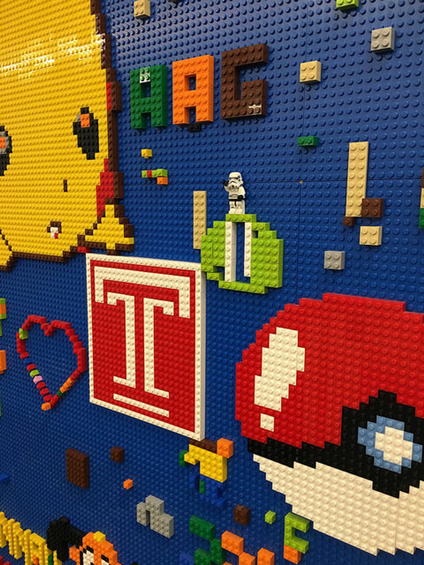 LEGO Wall at Facebook HQ