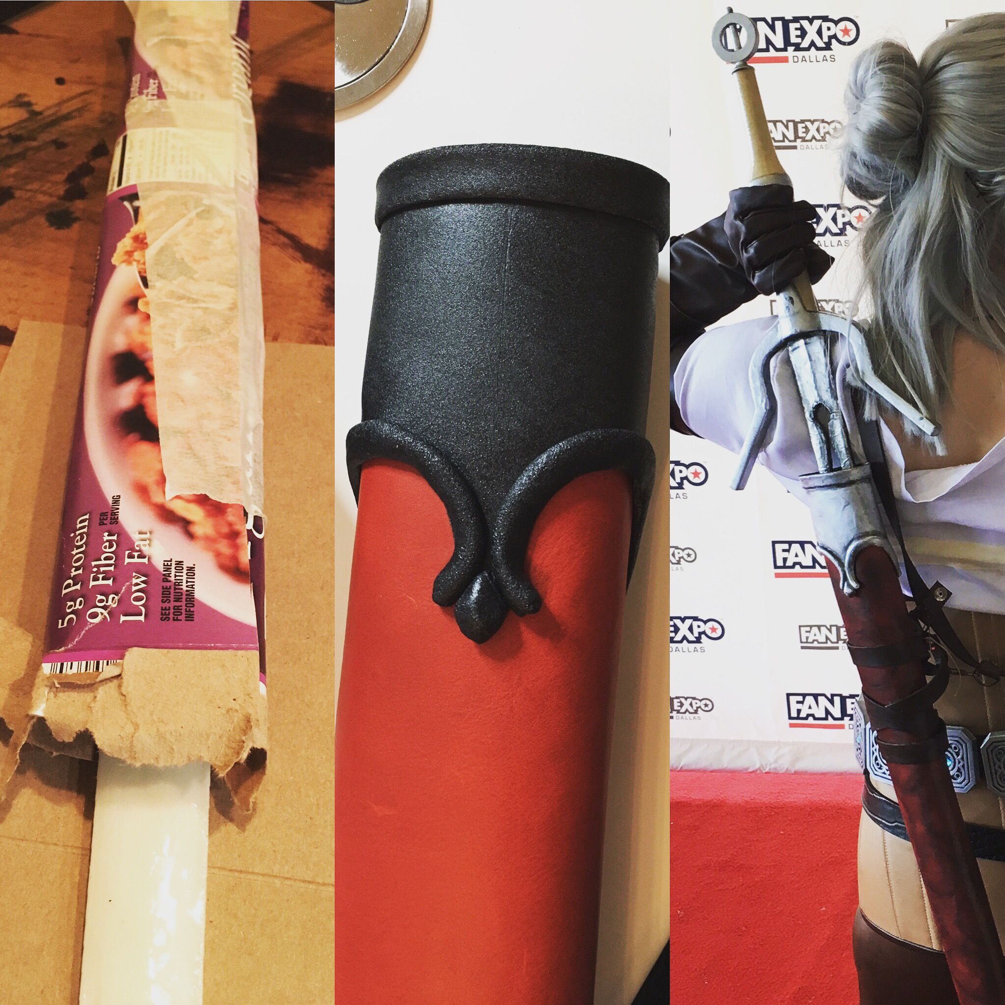 Making a Sword Scabbard from Cereal Boxes