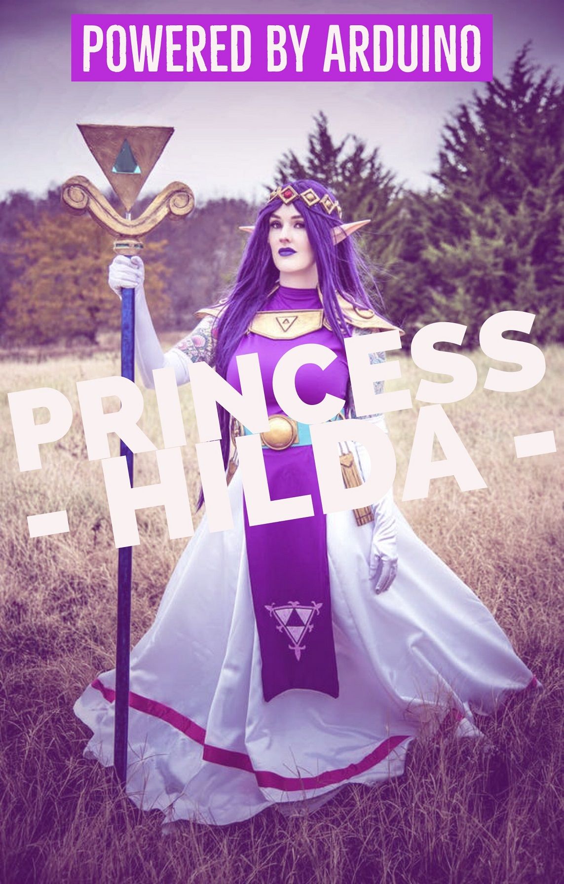 Zelda Princess Hilda LED Staff Powered by Arduino
