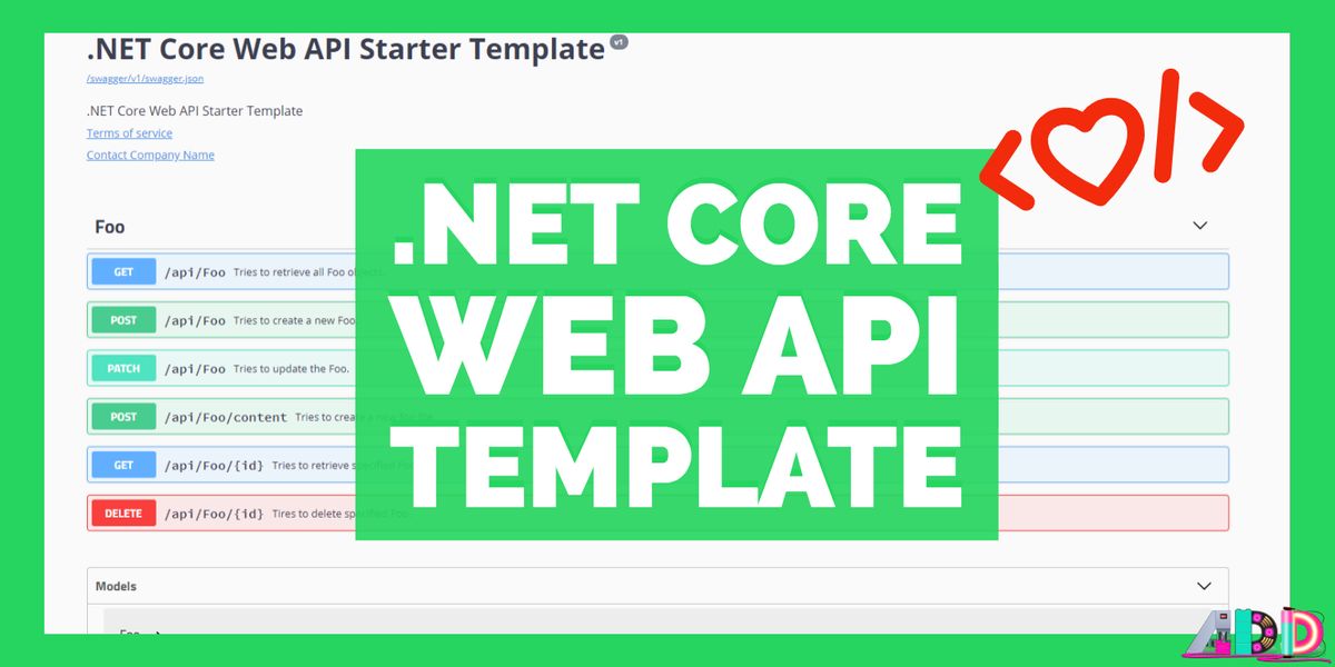 .NET Core Web API Starter Template | AMIE D.D.