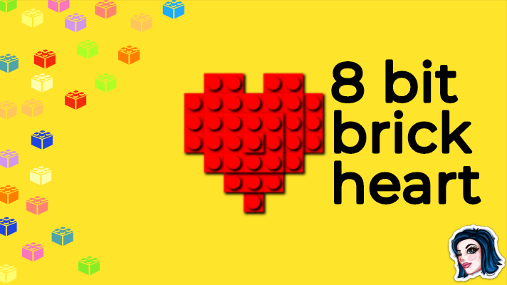 8 bit brick heart code