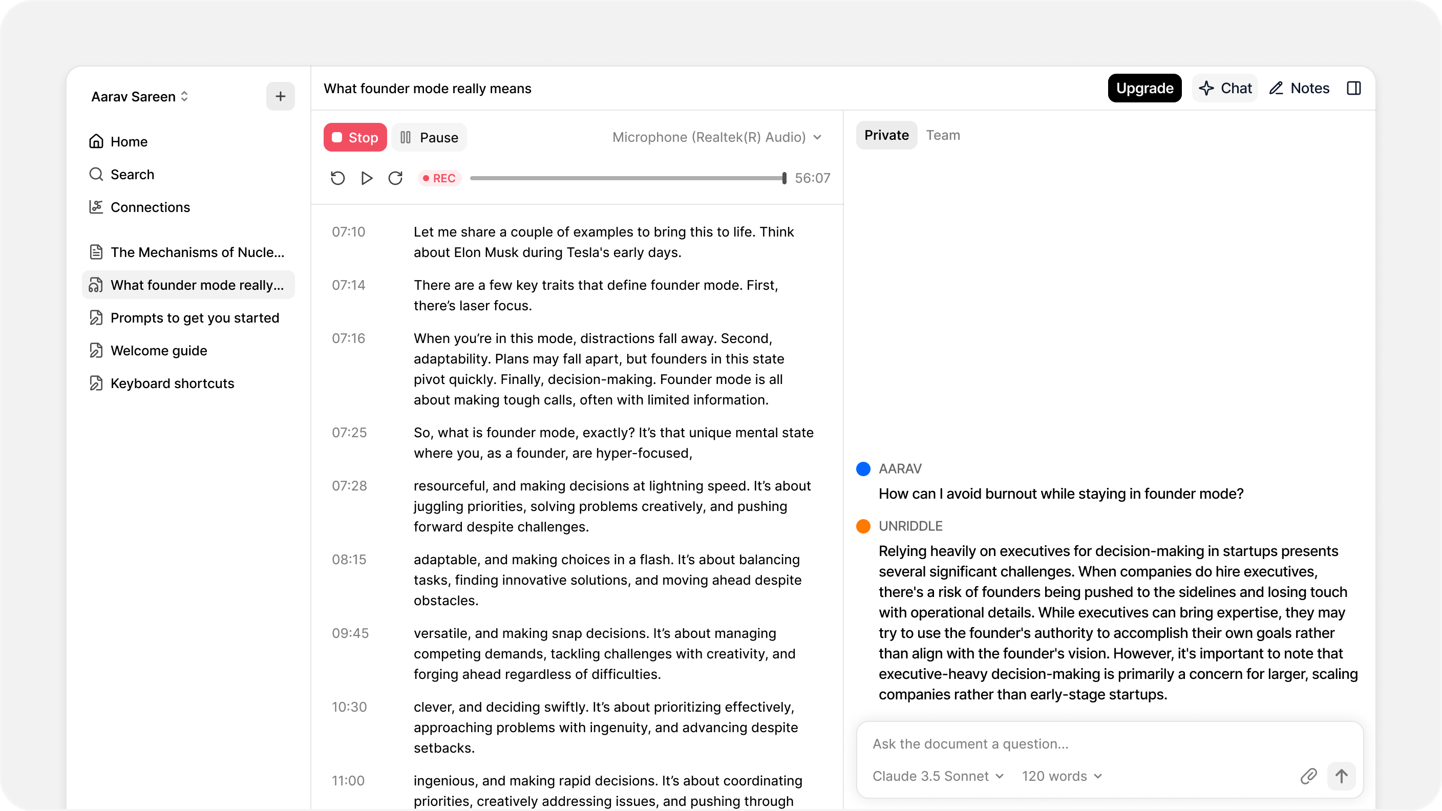 Introducing Record and Chat with Audio