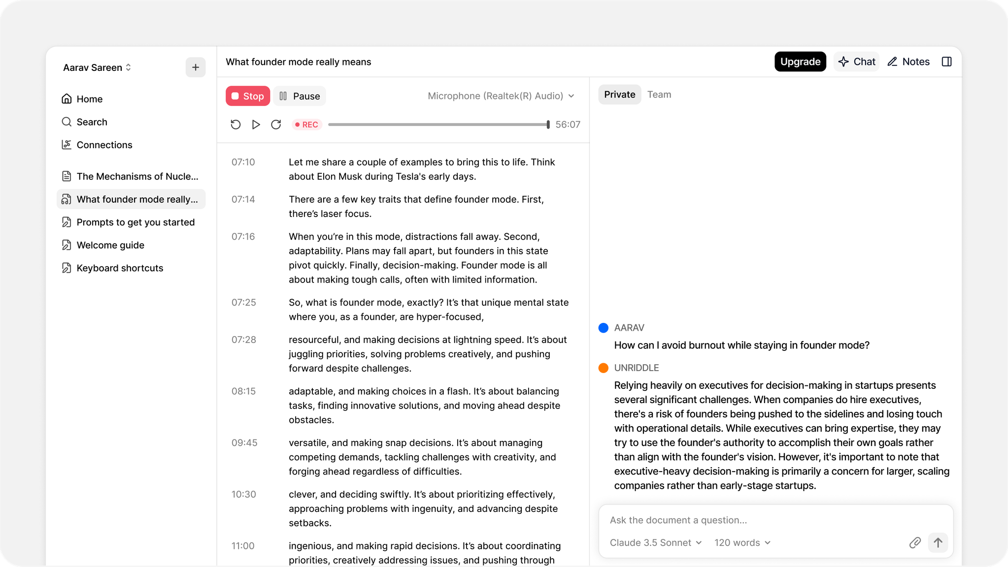 Introducing Record and Chat with Audio