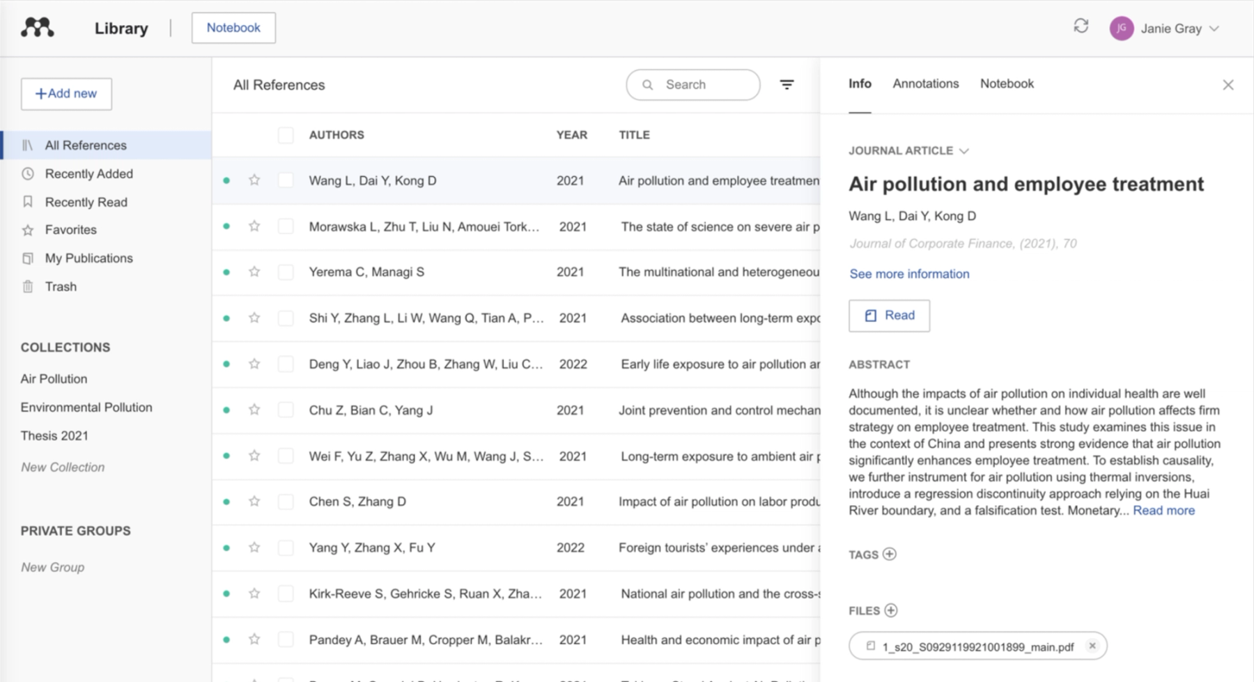 Mendeley reference manager