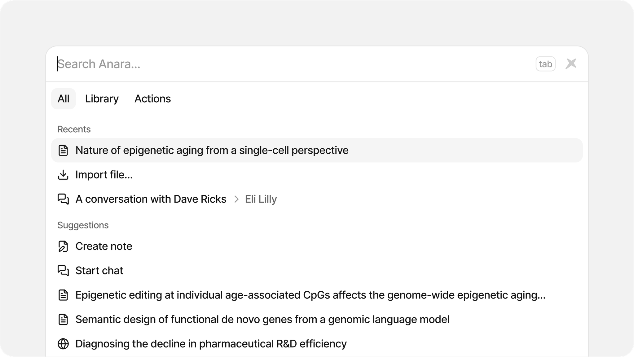 Command palette, mini search and various performance improvements