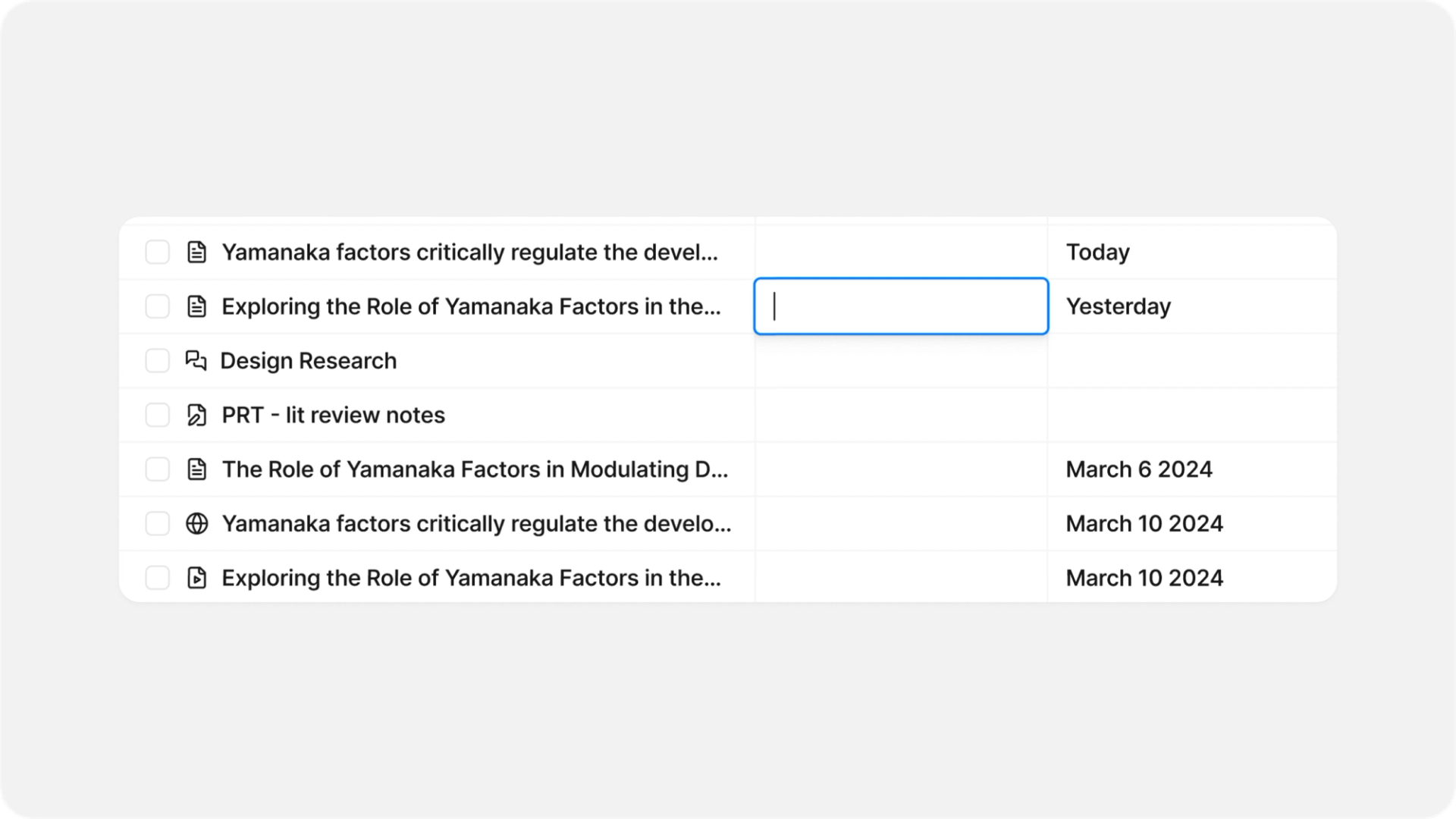 Editable table, improved notes, sharing and much more