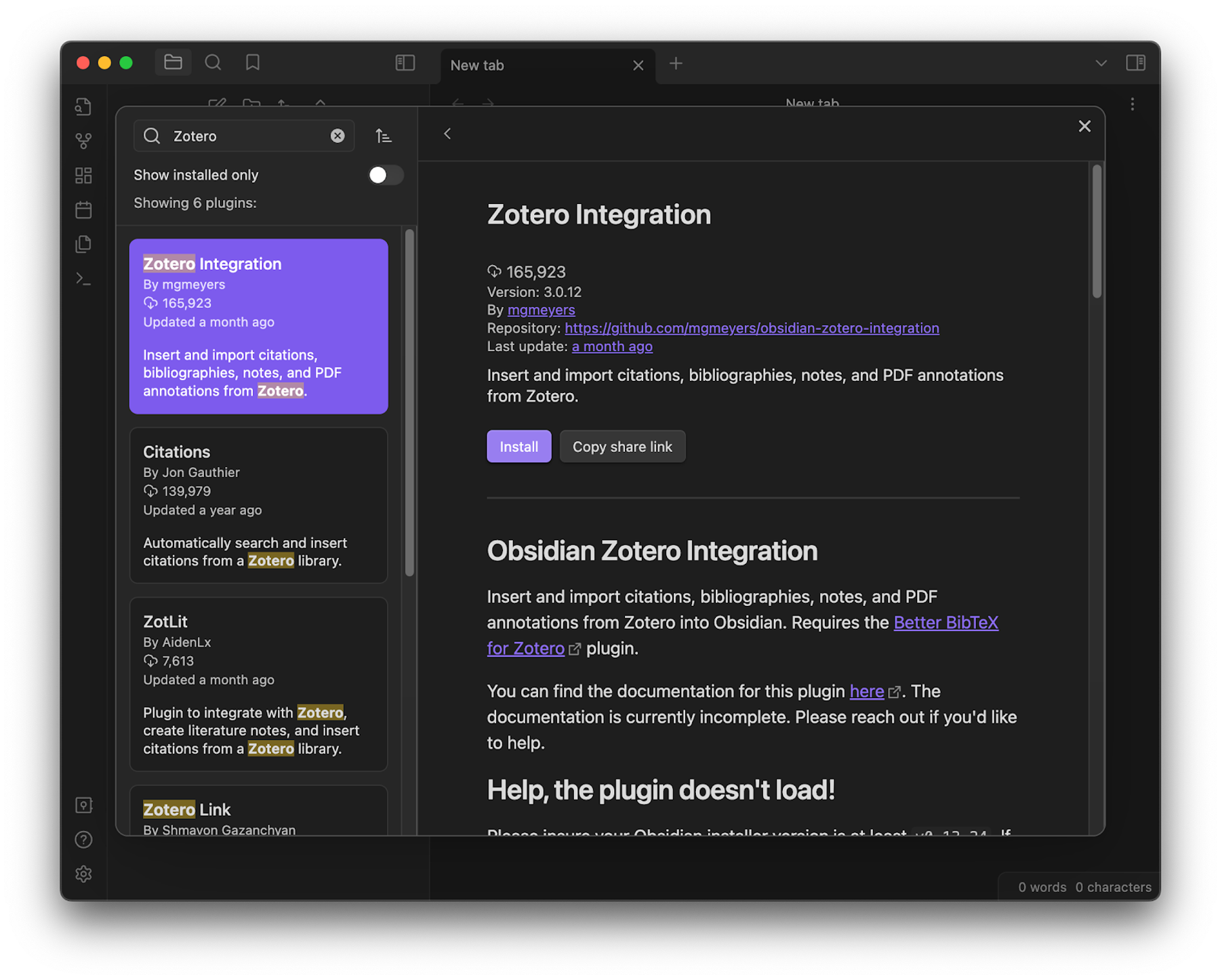 Obsidian - Zotero alternative