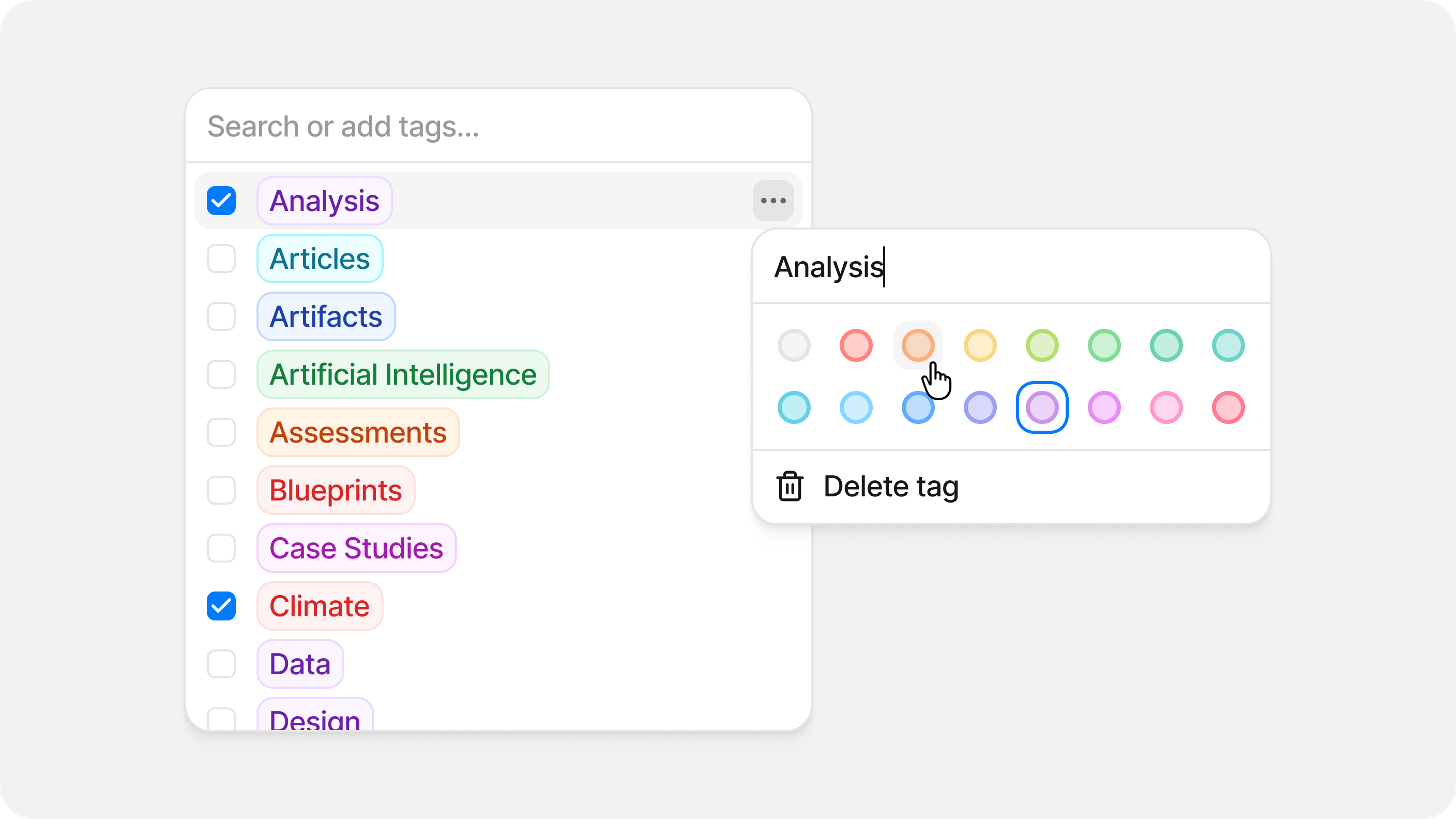 Tables, tags, reading progress and performance at scale