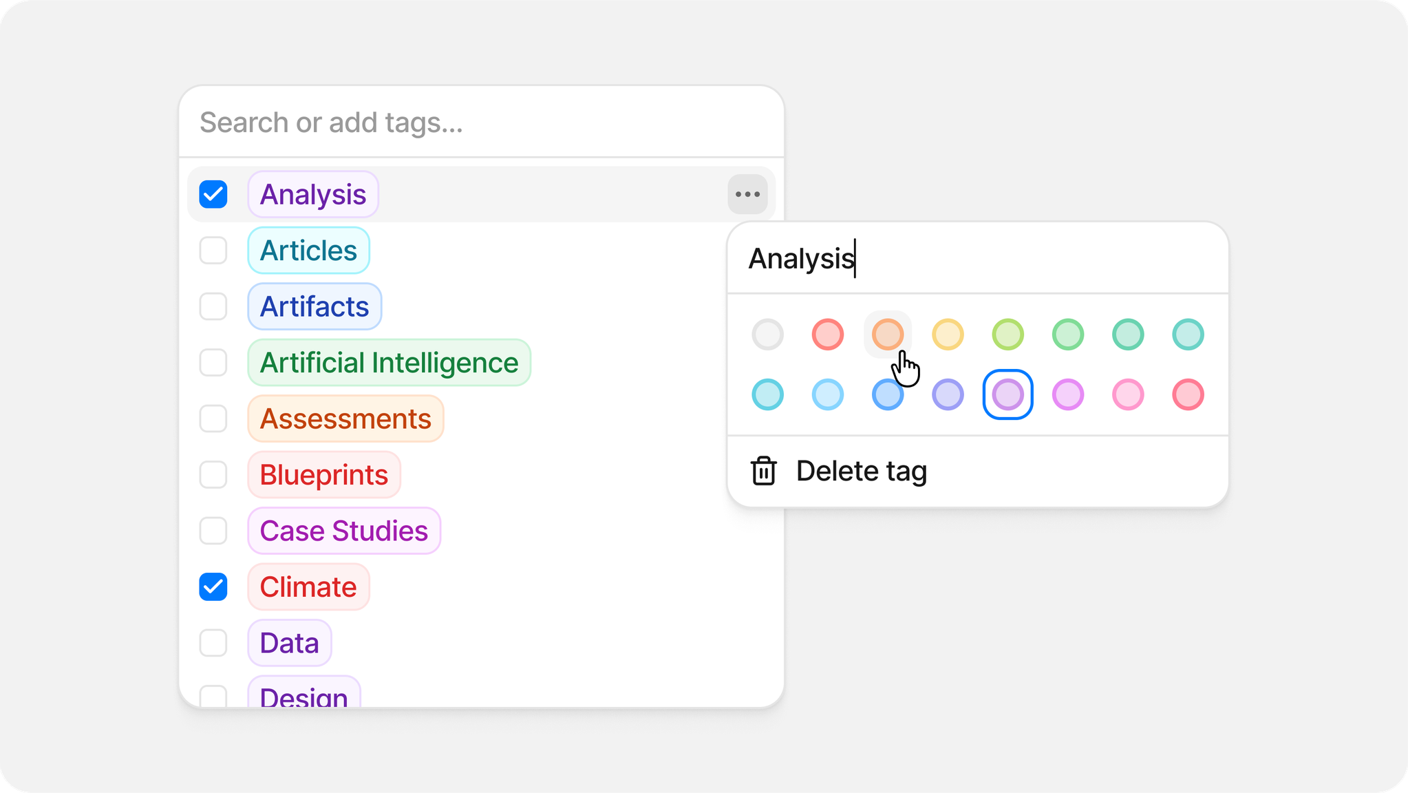 Tables, tags, reading progress and performance at scale