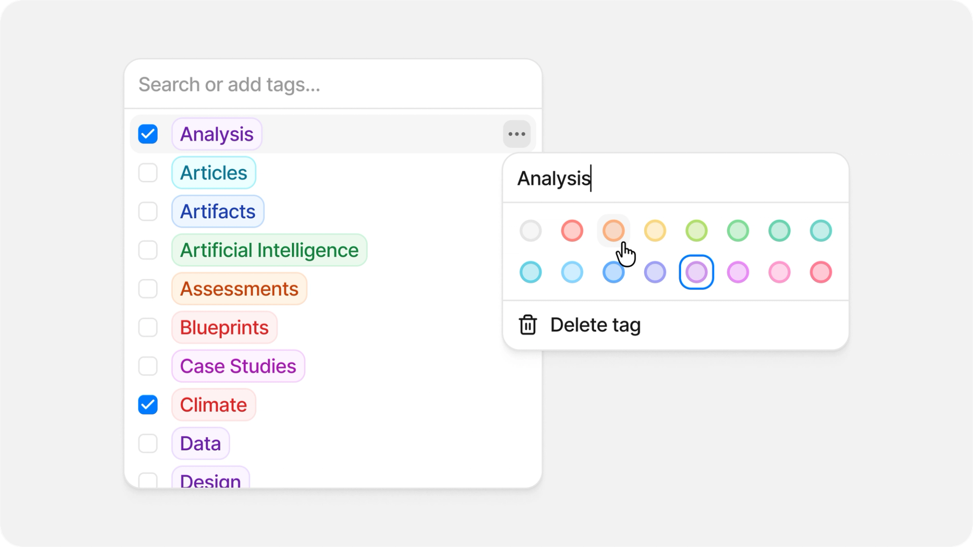Tables, tags, reading progress and performance at scale