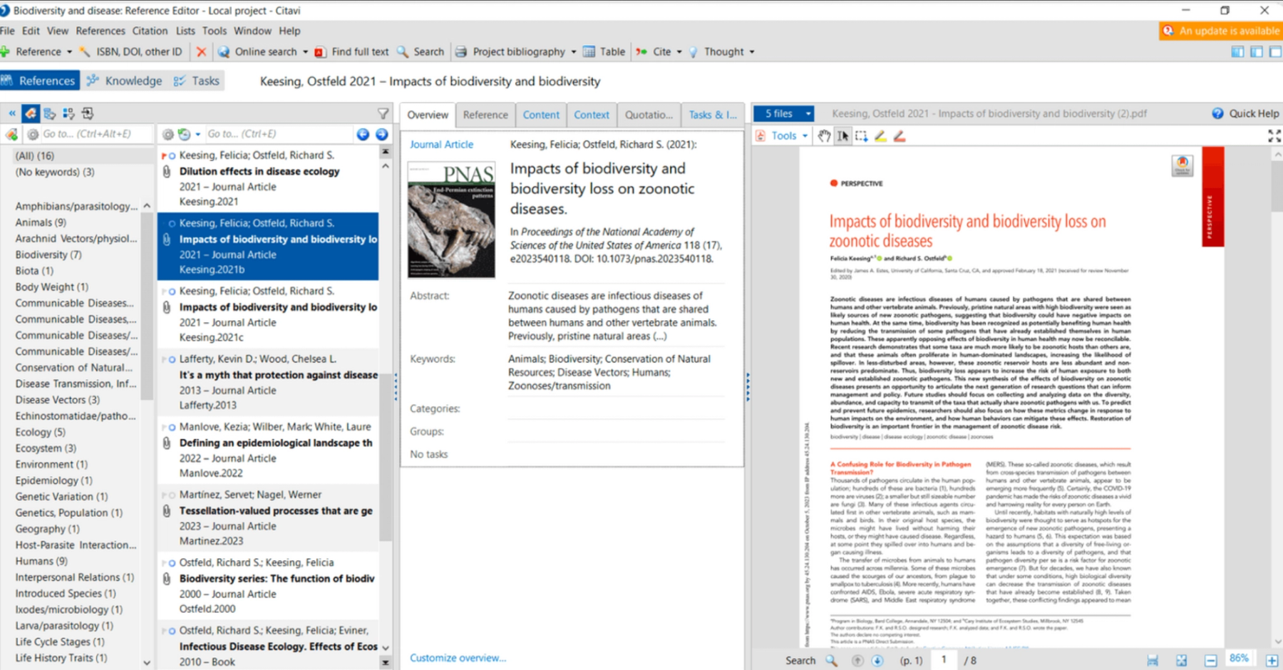 Citavi reference management tool