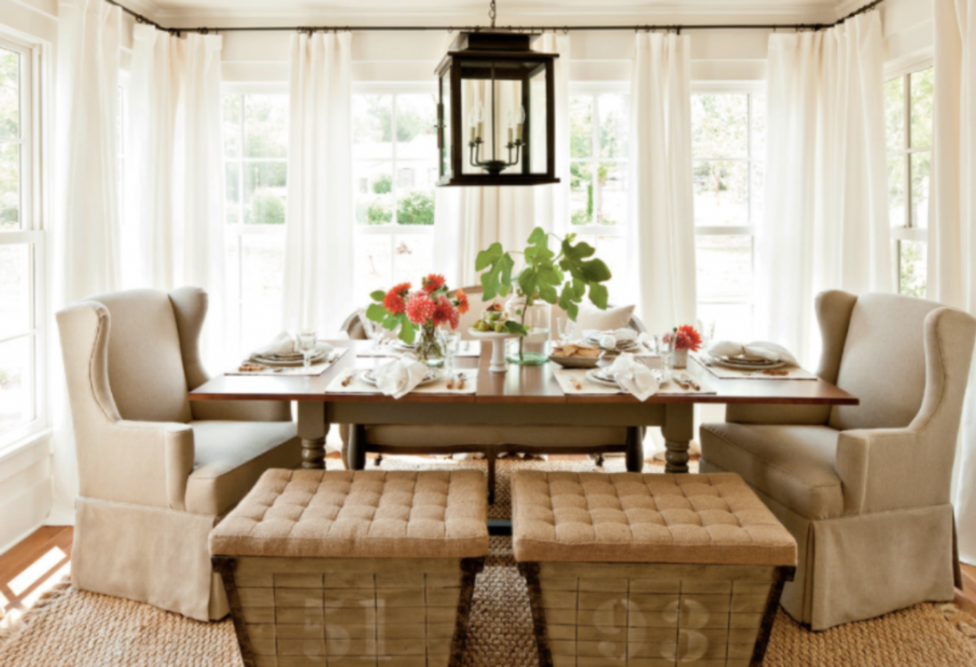 dining room curtain trends