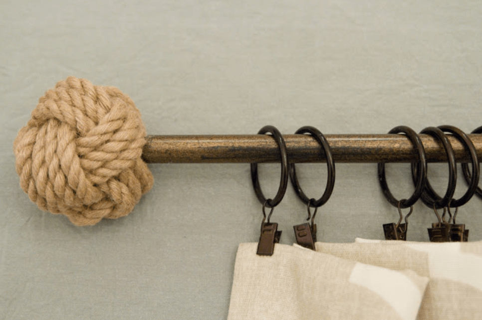 7 DIY Curtain Rods And Finials You’ll Love