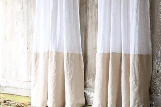 DIY Farmhouse Drop Cloth Curtains