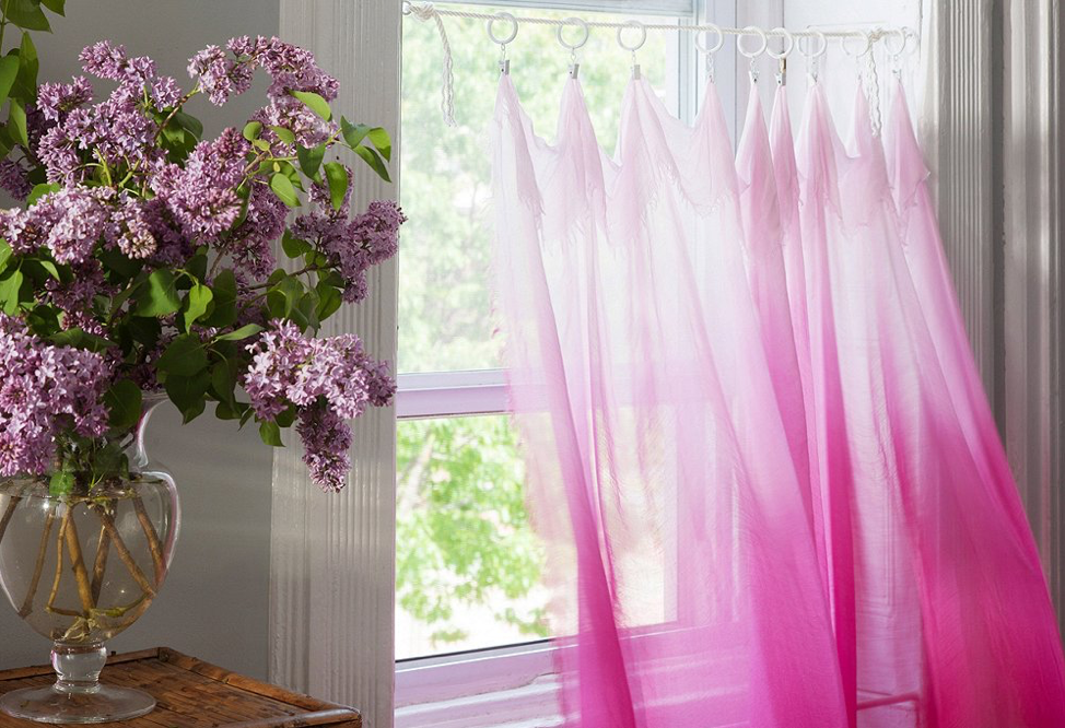 Using rope as a curtain rod alternative