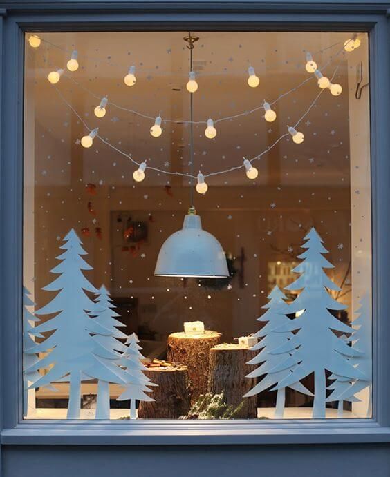 Window Decor Ideas for Christmas - Craft an All-White Winter Wonderland