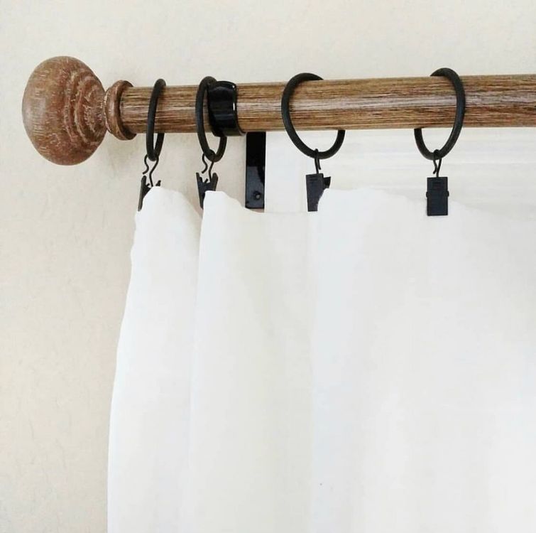 Wood Hook Bracket -   Wood curtain, Wooden curtain rods