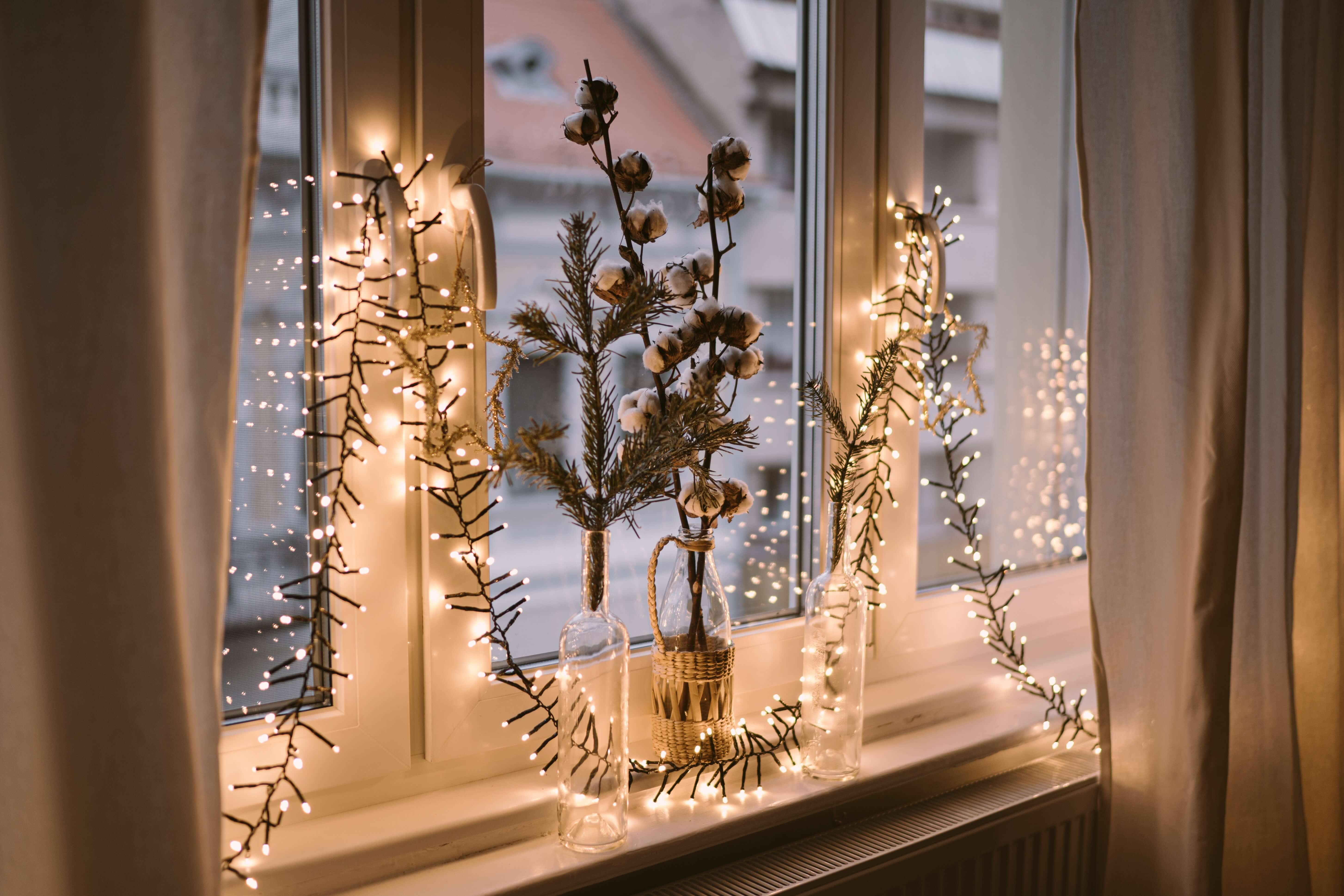 christmas decorations for large window