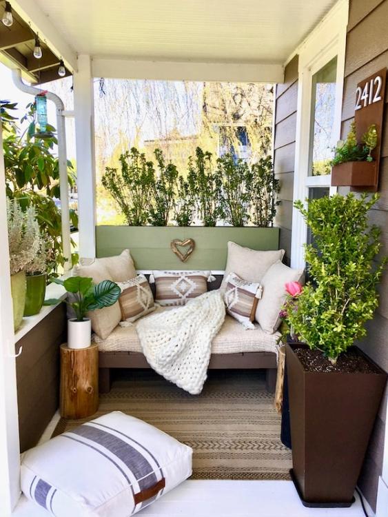 Budget Friendly Small Front Porch Decorating Ideas • Craving Some Creativity
