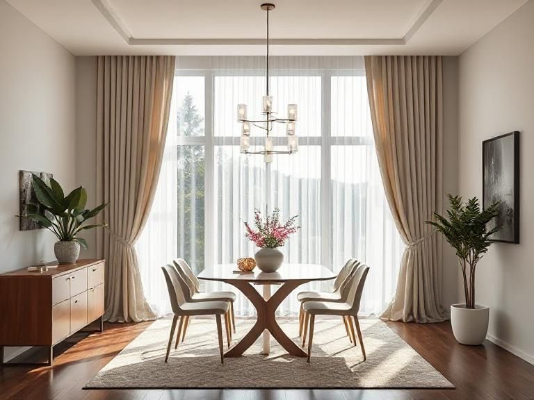 18 Inspiring Dining Room Curtain Ideas