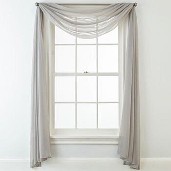 How To Hang Window Scarf Curtains, How To Hang Scarf Curtains