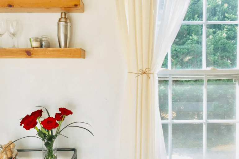 How To Tie Curtains In The Middle
