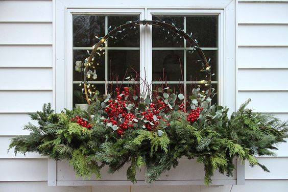 Window Decor Ideas for Christmas - Organize a Christmas Window Box