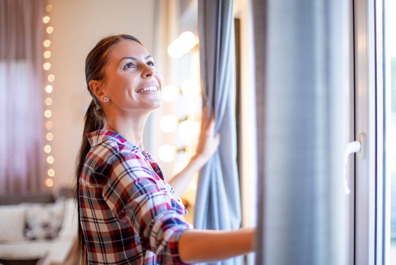 How to Hang a Curtain Without A Rod