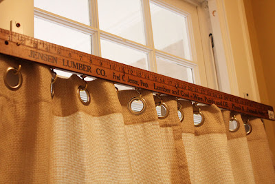 Unique Curtain Ideas: Yardstick Curtain Rod