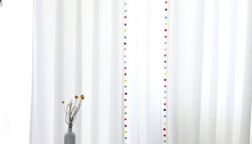 tassled or pom-pom edged curtains