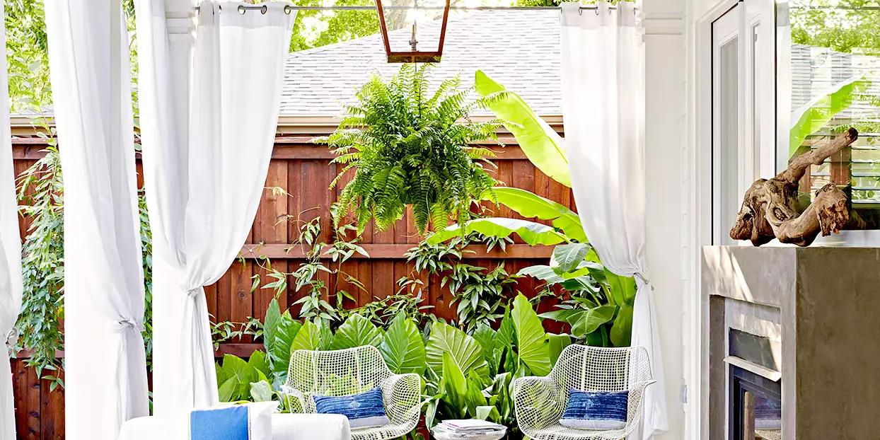 Outdoor curtains for patio decoration