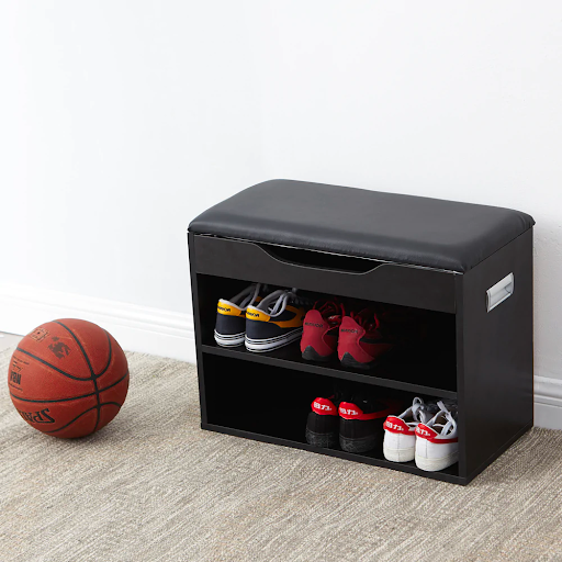 College Dorm Decor Ideas - Shoe Storage Ottoman