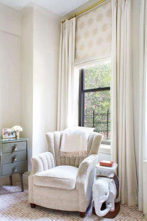 how to hang curtains over roman shades