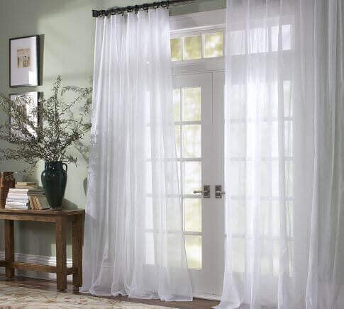 7 Ways To Hang Sheer Curtains, How To Turn Up Voile Curtains